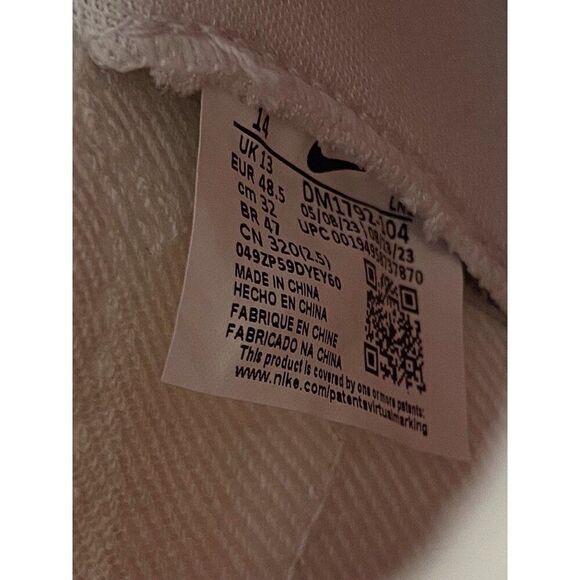 Nike Football Cleats Alpha Menace Elite 3 White Orange  DM1792-104 Men’s Sz 14 - Picture 11 of 11